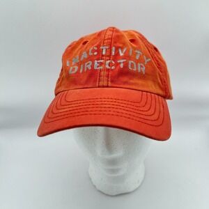 Tommy Bahama‎ Baseball Cap Hat Orange Inactivity Director Relax Summer Vacation